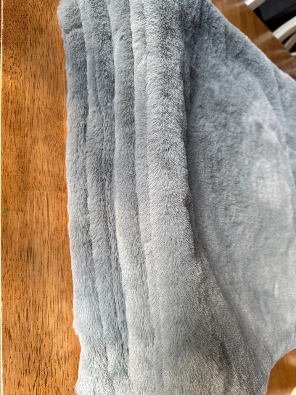 Pottery Barn Plush Faux Fur Pillow Cover in Gray